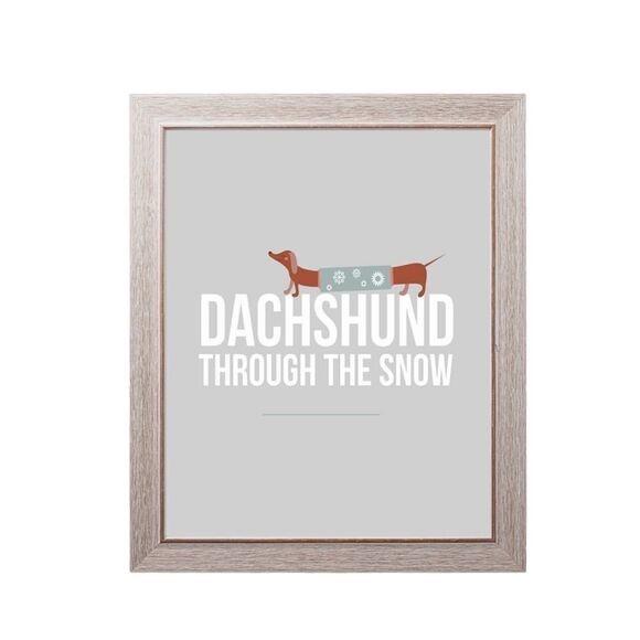 Dachshund Through the Snow Print - Picture 1 of 2